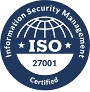 Abbildung des ISO 27001 Zertifikat.