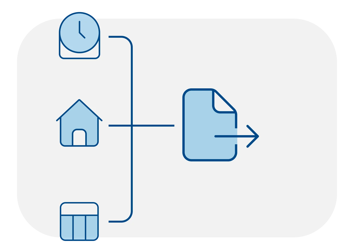 Illustration zu Datenübergabe per Export (Excel/CSV)