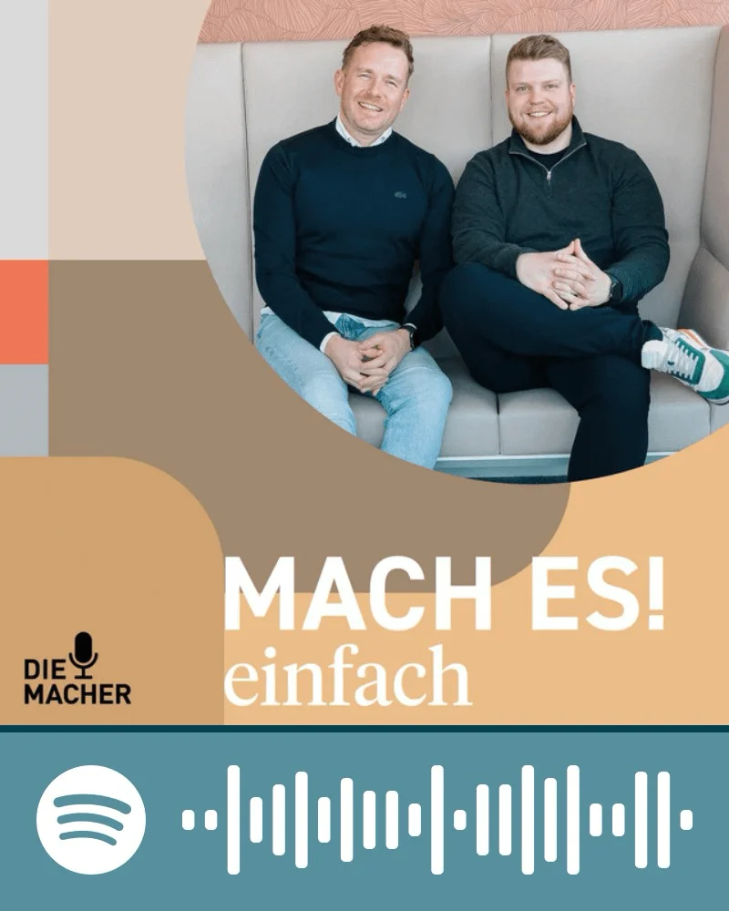 Podcast Zeiterfassung – das Thema im "Mach es!" Podcast Spotify Wave zum "Mach es" Podcast